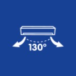 130° smerovanie vzduchu doľava-doprava