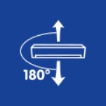 180° smerovanie vzduchu hore-dole