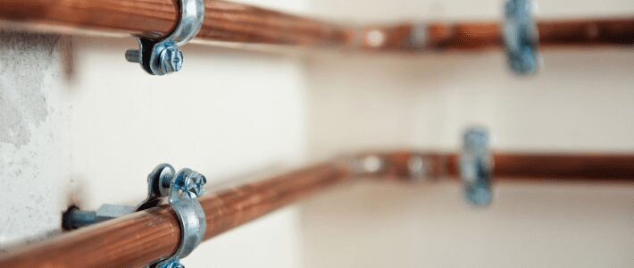 air conditioning and copper piping